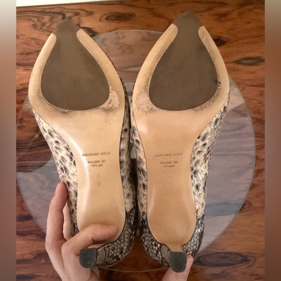 Inez booties Marisol 90 in Natural Snake Emboss - Picture 16 of 16